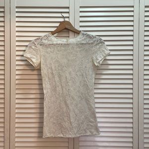 Pete top - sheer white